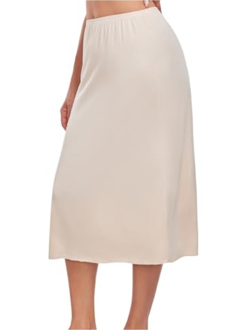 Half Slip for Under Dresses A-Line Underskirt Polyester Spandex Knee Length